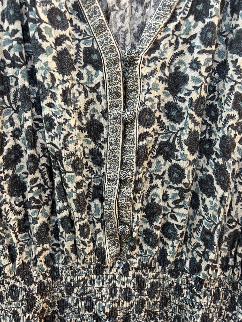 Faherty Montana Dress in Navy Folly Floral Size Medium - Picture 5 of 15